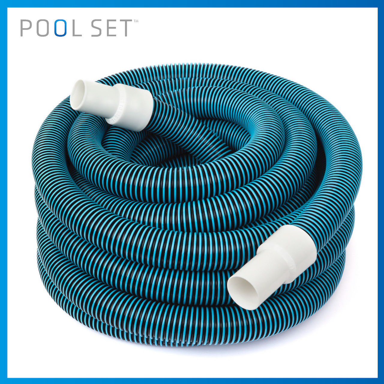 Pool Set Swimming Pool Vacuum Vac Hose 11m Spiral Wound Swivel Cuff eBay